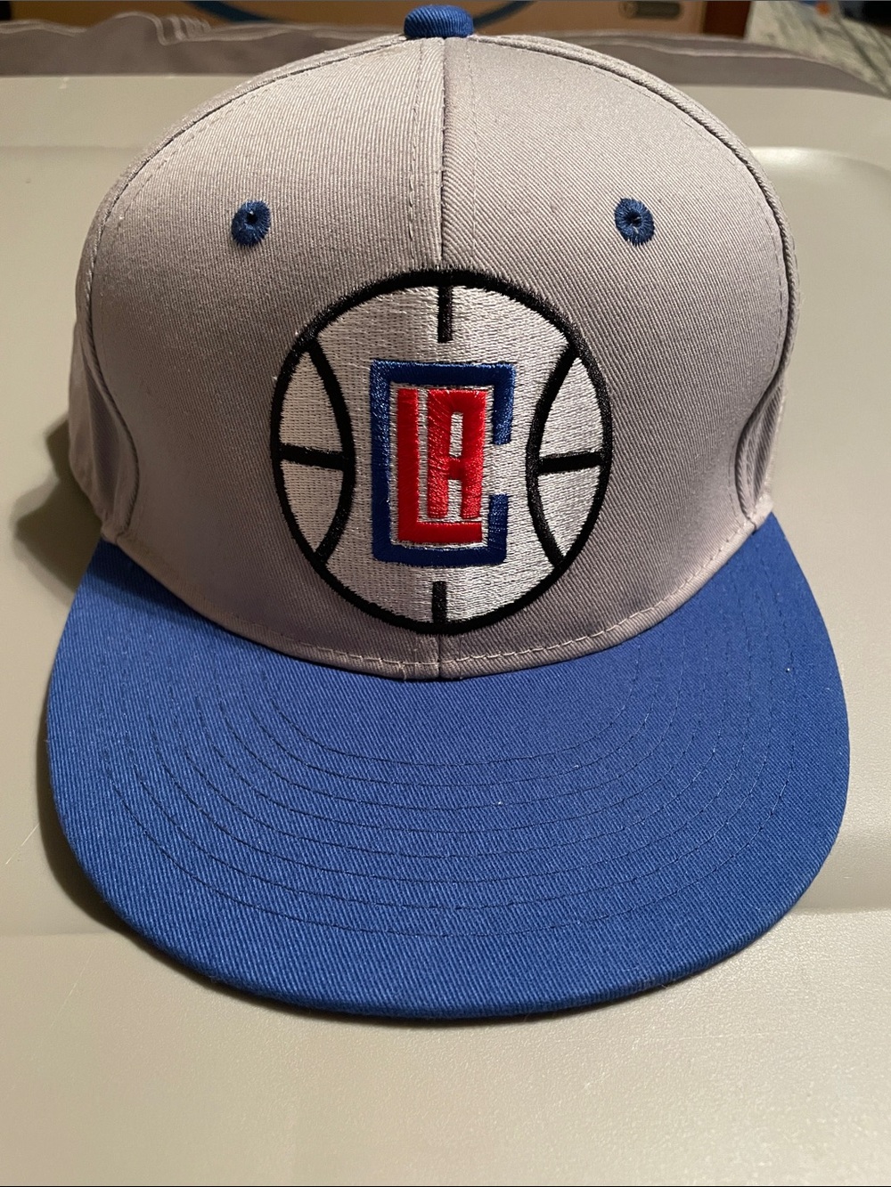 Los Angeles Clippers Snapback Hat - Gray and Royal Blue